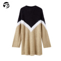 2019 Women Sweaters Autumn Winter Pullover Top Women Sweater Knitted Long Sweater Dress